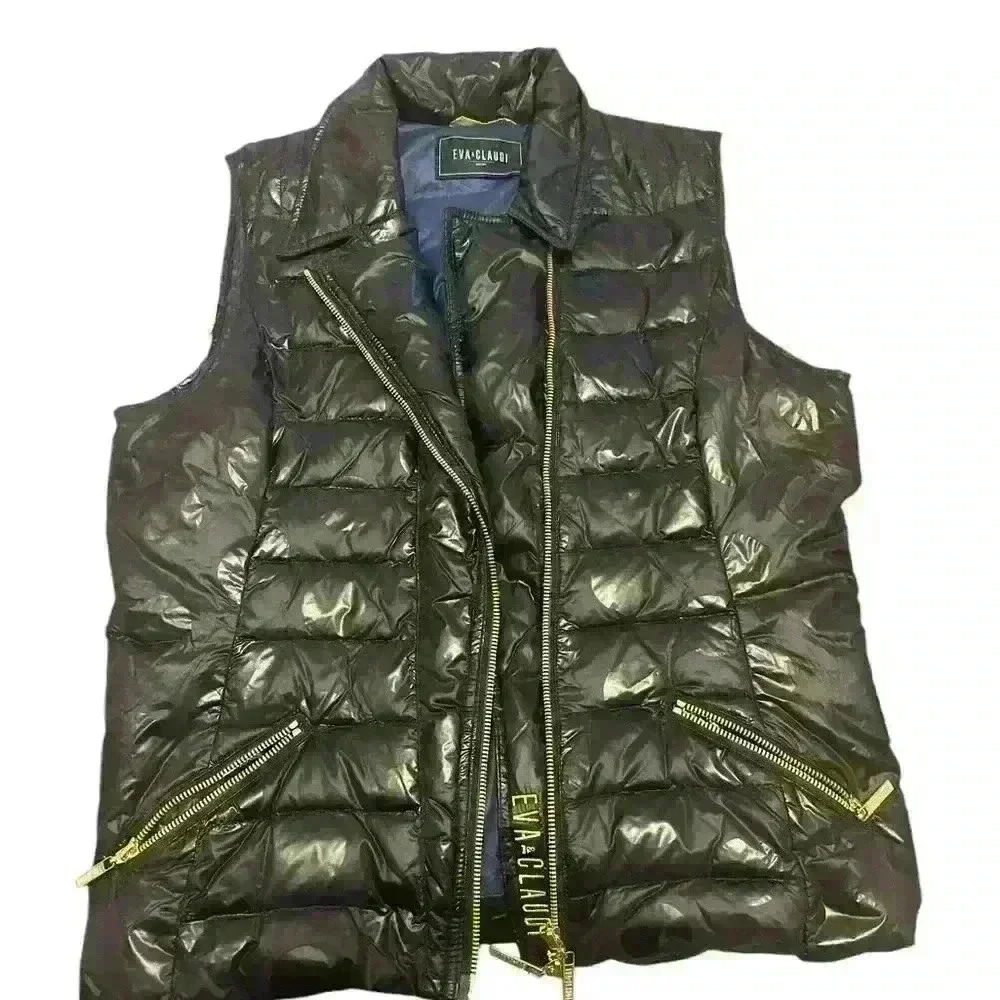EVA&CLAUDI- Women’s Puffer Vest/ Black/ Size 42 Equivalent To Size L/12